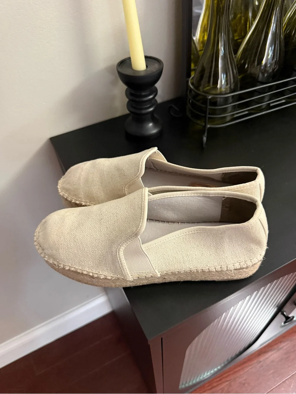 Circus by Sam Edelman Ivory Platform Espadrilles Women’s Size 10